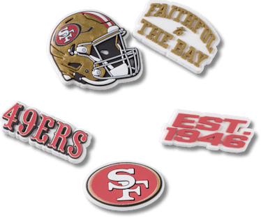 Аксессуары Jibbitz NFL San Francisco 49ers 5 Pack — фото 1