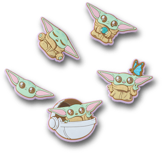 Аксессуары Jibbitz Star Wars™ Grogu 5 Pack — фото 1