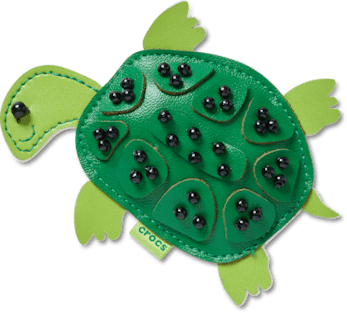 Сабо Jibbitz Faux Leather Turtle