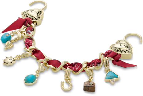 Аксессуары Jibbitz Gold Bandana Rivet Chain — фото 2