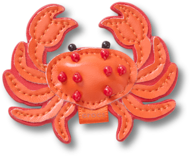 Сабо Jibbitz Faux Leather Crab