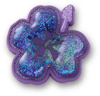Сабо Jibbitz Squish Purple Hibiscus