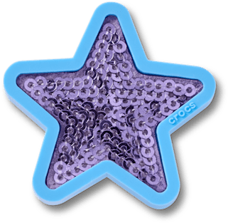 Сабо Jibbitz Purple Sequin Star