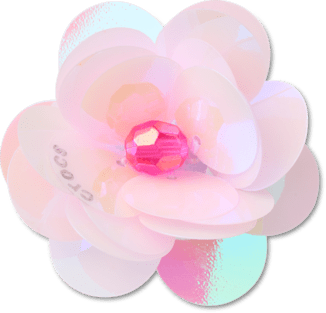 Sequin Pink Flower