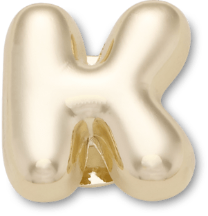 Аксессуары Jibbitz Gold Bubble Letter K — фото 1