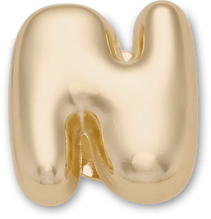 Gold Bubble Letter N Jibbitz™ charms - Crocs