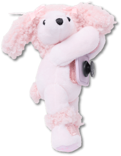 Huggitz Pink Poodle