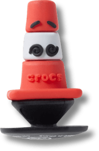 Аксессуары Jibbitz Tiny 3D Confused Traffic Cone — фото 1