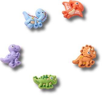 Аксессуары Jibbitz Tiny Dinos 5 Pack — фото 1