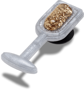 Аксессуары Jibbitz Glitter Squish Champagne — фото 2