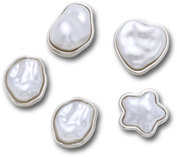 Сандалии Jibbitz Sandal C Charms Pearl 5 Pack