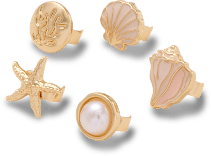 Сандалии Jibbitz Sandal C Charms Nautical Gold 5 Pack — фото 2