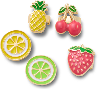 Сандалии Jibbitz Sandal C Charms Enamel Fruit 5 Pack