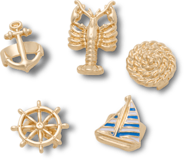Сандалии Jibbitz Sandal C Charms Nautical Icon 5 Pack