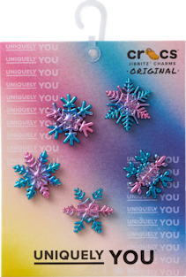 Аксессуары Jibbitz Elevated Gradient Snowflakes 5 Pack — фото 4