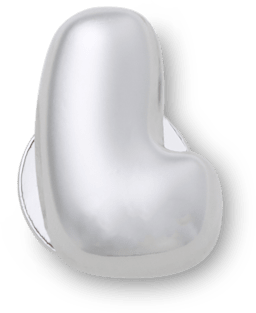 Аксессуары Jibbitz Silver Bubble Letter L — фото 1