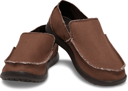 Мужские сабо Crocs Santa Cruz Slip-On, цвет: Тёмно-коричневый — фото 2