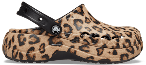 Baya Platform Animal Print Clog Crocs