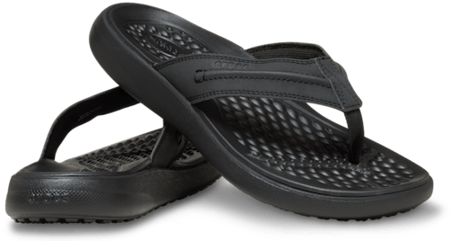 Мужские сандалии Crocs Yukon Vista Literide Flip, цвет: Чёрный — фото 2