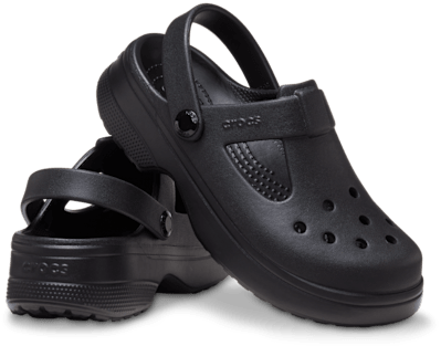 Сабо Crocs Classic Mary Jane для малышей, цвет: Чёрный — фото 2