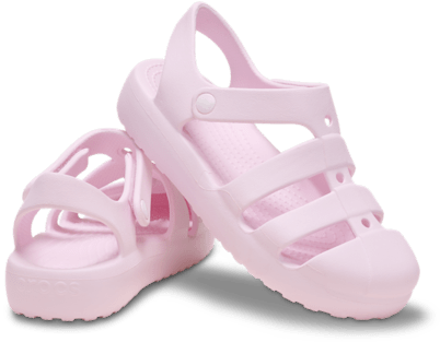 Детские сандалии Crocs Classic Fisherman, цвет: Розовый молочный — фото 2