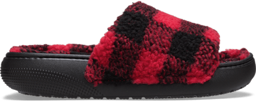 Сандалии Crocs Classic Buffalo Check, цвет: Чёрный — фото 1