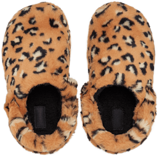 Тапочки Crocs Classic Leopard Fur Cozzzy, цвет: Леопардовый / Чёрный — фото 3