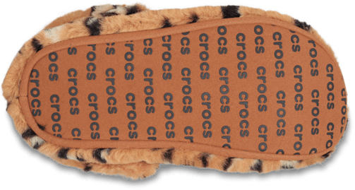 Тапочки Crocs Classic Leopard Fur Cozzzy, цвет: Леопардовый / Чёрный — фото 4