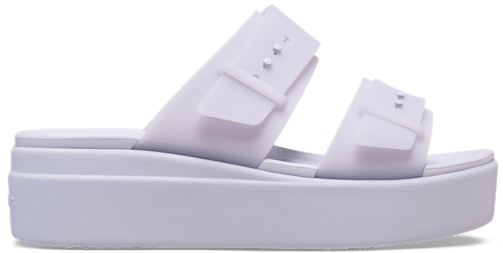 Brooklyn Buckle Frosted Low Wedge
