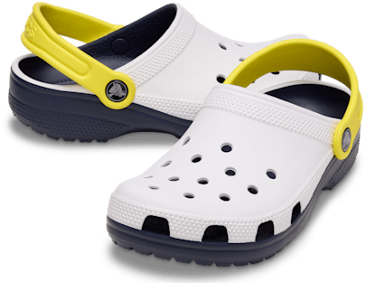Сабо Crocs Classic Retro Sport Clog для малышей, цвет: Белый — фото 2