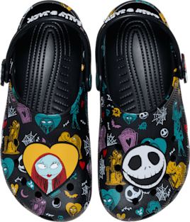 Disney Tim Burton's The Nightmare Before Christmas Jack and Sally Classic Clog