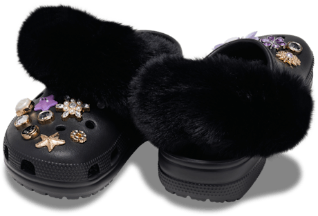 Аксессуары для волос Crocs Faux Fur Back Strap Scrunchie Btc — фото 3