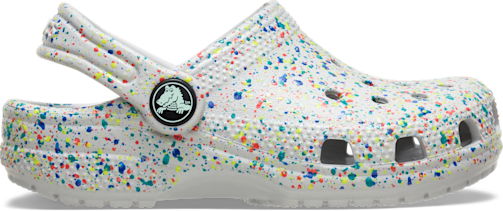 Детские сабо Crocs Classic Glow Paint Splatter, цвет: Разноцветный — фото 1