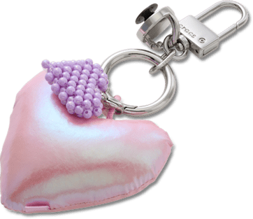 Брелоки Jibbitz Double Heart Bag Charm