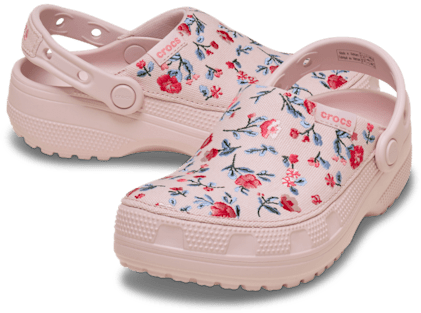 Мужские сабо Crocs Classic Crafted Floral Clog, цвет: Cotton Candy — фото 2
