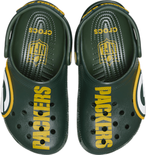 Детские сабо Crocs NFL Green Bay Packers Graphic Classic, цвет: Разноцветный