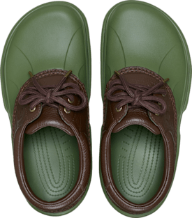 Кроссовки Crocs Axle Low, цвет: Армейский зелёный / Тёмно-коричневый — фото 3