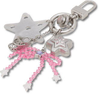Брелоки Jibbitz Stars and Beaded Bow Bag Charm — фото 2