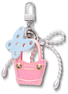 Брелоки Jibbitz Pink Mini Micro Tote Bag Charm — фото 1