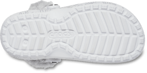 Детские сабо Crocs Classic Metallic Snowflakes Fleece Lined Clog, цвет: Снежный белый — фото 4