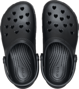 Детские сабо Crocs Classic Hearts Cut Out, цвет: Чёрный — фото 3