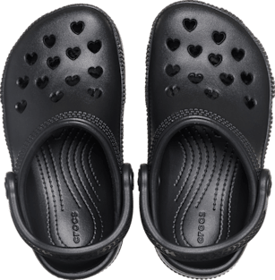 Сабо Crocs Classic Hearts Cut Out для малышей, цвет: Чёрный — фото 3