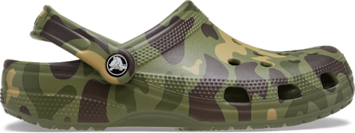 Сабо Crocs Classic Duck Camo Clog, цвет: Чёрный — фото 1