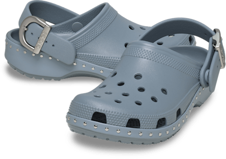 Сабо Crocs Classic Studded Buckle Clog, цвет: Серый — фото 2