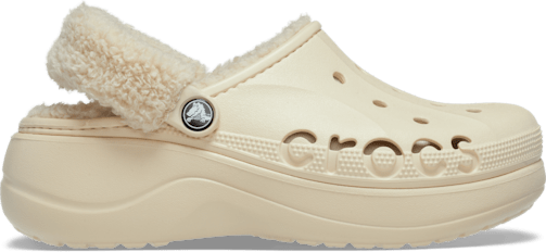 Baya Platform Fuzz Strap Lined Clog