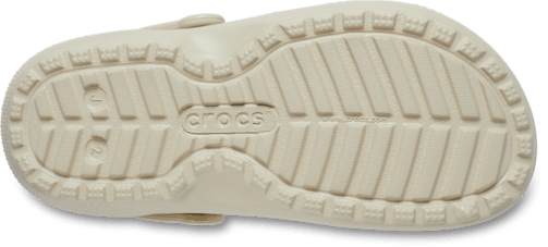 Детские сабо Crocs Classic Plaid Lined Clog, цвет: Костяной — фото 4