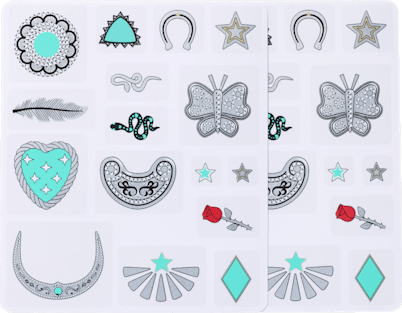 Jibbitz Western Shoe Tattoos