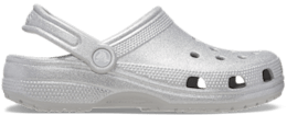 Classic Glitter Clog - Silver Glitter