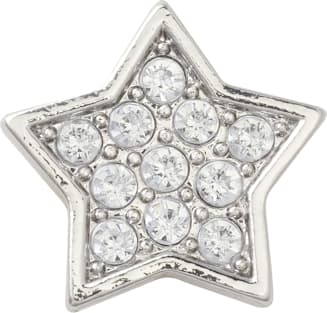 クロックス公式】シルバー スター | ジビッツ チャーム | アクセサリー