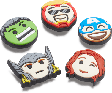 Avengers Emojis 5 Pack Jibbitz Shoe Charm Crocs